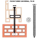 Fuchs turbo-csavar 7,5*132 mm