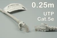 CAT.5e UTP szerelt patch kábel  0.25m
