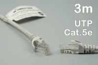 CAT.5E UTP szerelt patch kábel  3 m