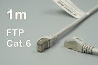 CAT.6 FTP szerelt patch kábel  1 m