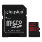 Kingston MicroSDHC 32GB Canvas React memóriakártya U3 A1 V30 + Adapter
