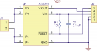 LK ACS711ex -31A to +31A áram mérő szenzor 2453