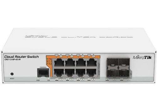 Cloud Router Switch CRS112-8P-4S-IN asztali/RACK POE switch