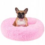  Nyugtató kutyaágy, macskaágy, 80 cm, pink