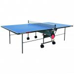 Stiga ping-pong asztal Outdoor Roller kültéri, kék, hálóval és hálótartóval
