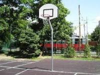     Streetball állvány lebetonozható 60x90 cm palánk  120 cm benyúlás porfestett