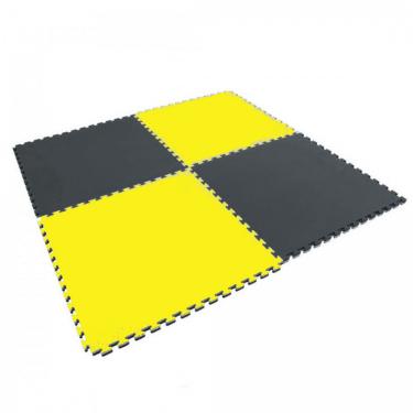            Puzzle tatami szőnyeg sárga fekete EXTRA  10x100x4 cm