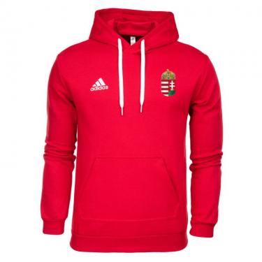      Adidas Hungary  kapucnis pulóver hímzett címerrel  piros és fekete színben