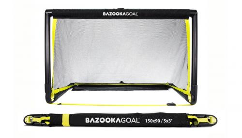 BazookaGoal 150x90 összecsukható kapu fekete hálóval