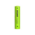 Xtar AAA 800mAh 1,5V Li-Ion akkumulátor töltöttségvisszajelzéssel (zöld)