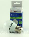 V-TAC 4W E27 LED 320lm meleg fehér (2700K) kisgömb