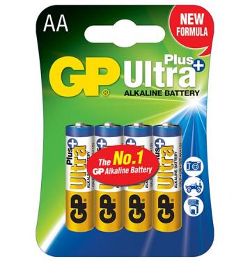 1.5V AA ceruza Ultra Plus alkáli GP elem 4db-os csomagban