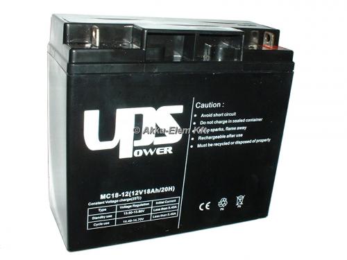 UPS Power 12V 18Ah ólom-zselés akku