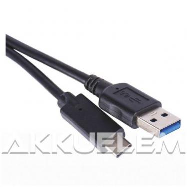 USB 3.0 / USB-C QC  gyorstöltő kábel 1m SM7021BL