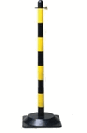 Tartóoszlop 70070-es lánchoz, 90 cm magas, gumitalppa sárga-fekete