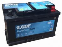 EXIDE Start Stop AGM Akkumulátor 12V 80Ah 800A Jobb+ (EK800)