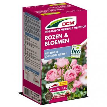DCM szerves növénytáp rózsákhoz és kerti növényekhez 1,5 kg