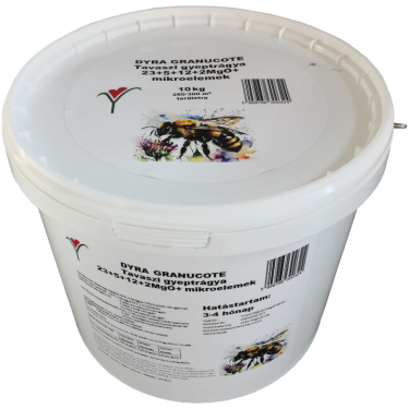 DYRA GRANUCOTE Tavaszi gyeptrágya 23+5+12+2MgO+Fe+Mn 3-4 hónapos (10 kg)