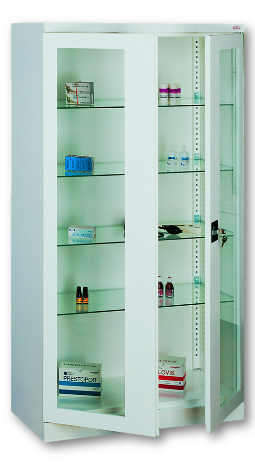 التفاؤل شرف العيب  Sml 103 üvegajtós orvosi szekrény/műszerszekrény (100 cm, 2 ajtós, 4  üvegpolc) - FÉMSZEKRÉNYEK.EU - 