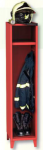HAS-3 tűzoltóság öltözőszekrény, 1 személynek, sisak tartóval