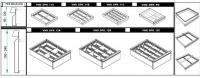 VND DPK 12C fiók osztó (12 részre, 150-240 mm magas fiókokhoz)