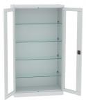 Sml 103 üvegajtós orvosi szekrény/műszerszekrény (100 cm, 2 ajtós, 4 üvegpolc)
