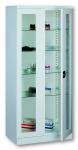 Sml 112 üvegajtós orvosi szekrény/műszerszekrény (80 cm, 2 ajtós, 4 üvegpolc)