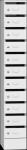 SVO_31_A11 postázó/szortírozó szekrény (11 rekesz, levélbedobós)