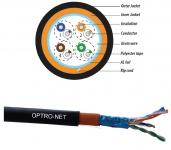 FTP kábel CAT5E fali, kültéri, Optro-Net, LSOH+PE