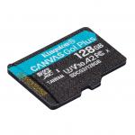 Kingston MicroSDXC 128GB Canvas Go! Plus memóriakártya átalakító nélkül