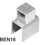 METZ BEN16 Bújtató elem négyzet oszlopra, alumínium