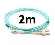 Optikai patch SC/UPC-LC/UPC MM OM3 DX 3mm 2m