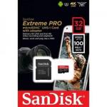 SanDisk microSDHC 32GB Extreme PRO memóriakártya + adapter      