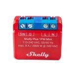 Shelly Plus 1PM MINI WiFi+Bluetooth Relay Switch, áramfogyasztás-méréssel