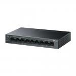 TP-Link LS109P 9-Port 10/100Mbps asztali Switch 8-Port PoE+