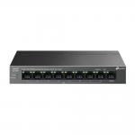TP-Link LS109P 9-Port 10/100Mbps asztali Switch 8-Port PoE+