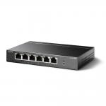 TP-Link TL-SF1006P 6-Port 10/100Mbps Asztali PoE Switch  4 PoE+ porttal