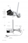 TP-Link VIGI C340-W 4mm 4MP kültéri Bullet kamera