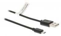 USB 2.0 Kábel USB A Dugó - Micro B Dugasz 2.00 m Fekete