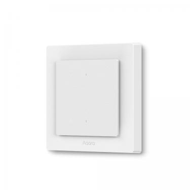 AQARA Light Switch H2 EU villanykapcsoló egy áramkörös, két gombos okos Zigbee + Thread