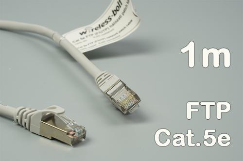 CAT.5e FTP szerelt patch kábel  1 m