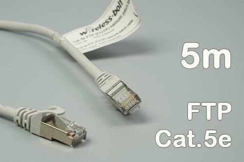 CAT.5e FTP szerelt patch kábel  5 m