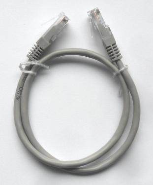 CAT5e UTP szerelt patch kábel  0.5m szürke