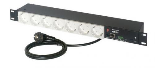 IP Power 230V-os, 7-es elosztó tcPDU Schuko, Fehér
