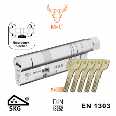 NUKI Universal cylinder, Hengerzár+5db kulcs