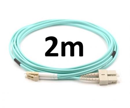 Optikai patch SC/UPC-LC/UPC MM OM3 DX 3mm 2m
