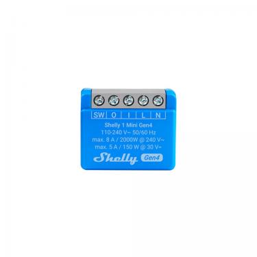 Shelly 1 MINI Gen4 WiFi+BT/ZB 1 áramkörös okosrelé