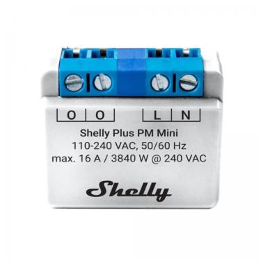 Shelly Plus PM MINI WiFi+Bluetooth áramfogyasztás-mérő