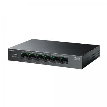 TP-Link LS106LP 6-Port 10/100Mbps Asztali Switch 4 PoE Porttal