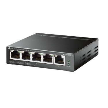 TP-Link TL-SG105MPE 5-Port Gigabit Easy Smart Switch 4 PoE+ porttal